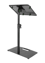 Gravity LTS T 02 B, Universal Laptop Stand with Adjustable Holding Pins and Steel Base - Black - Hollywood DJ