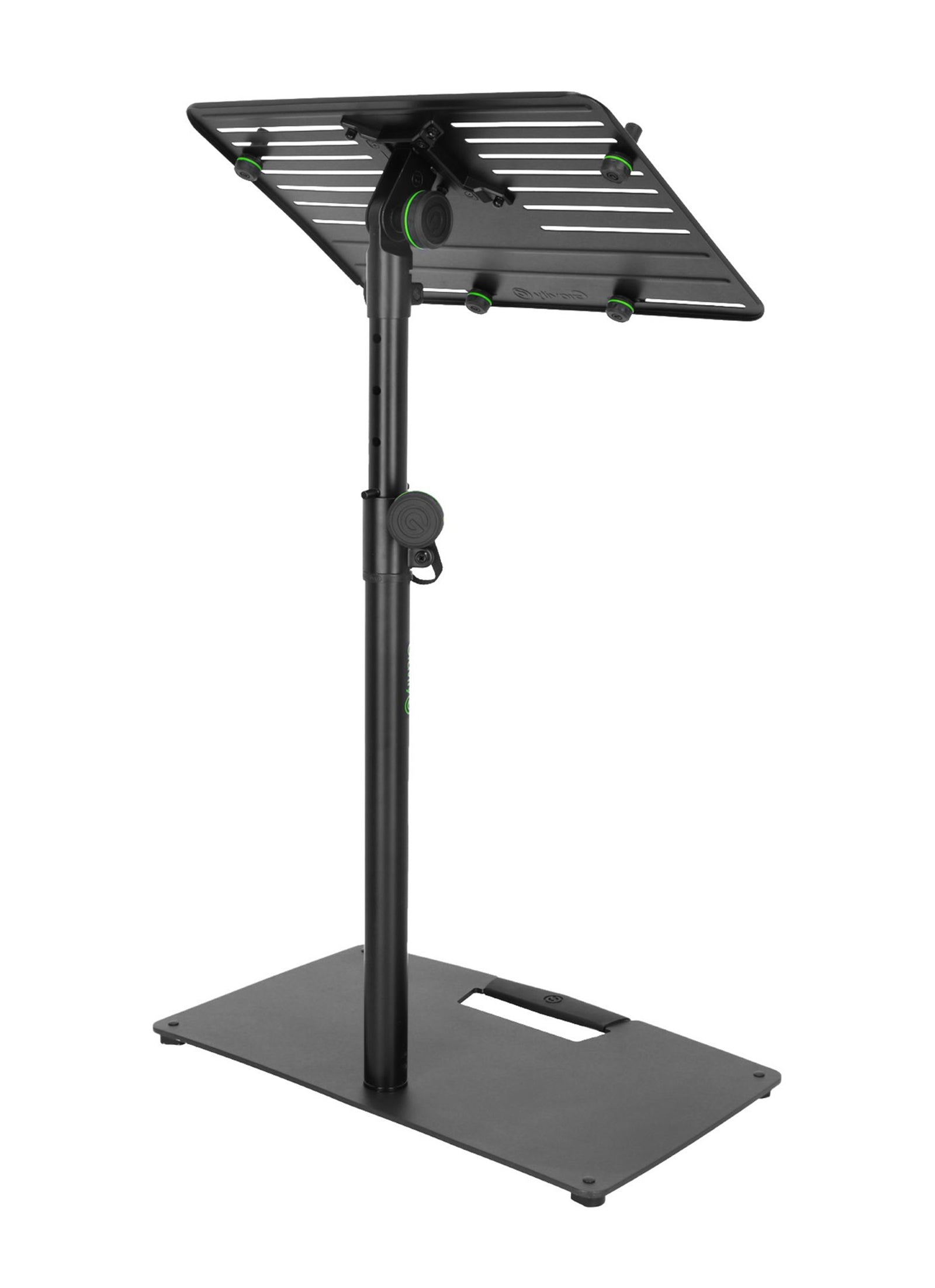 Gravity LTS T 02 B, Universal Laptop Stand with Adjustable Holding Pins and Steel Base - Black - Hollywood DJ