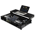 Odyssey FZGSRANE4W1BL 1U Flight Case with Glide Style Laptop Platform and Wheels for Rane Four Controller - Black Label - Hollywood DJ