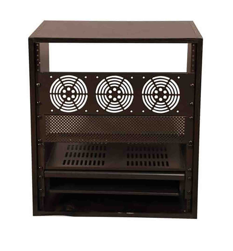Gator Cases GR-STUDIO-12U, 12U Studio Rack Cabinet - 15.5″ deep - Hollywood DJ