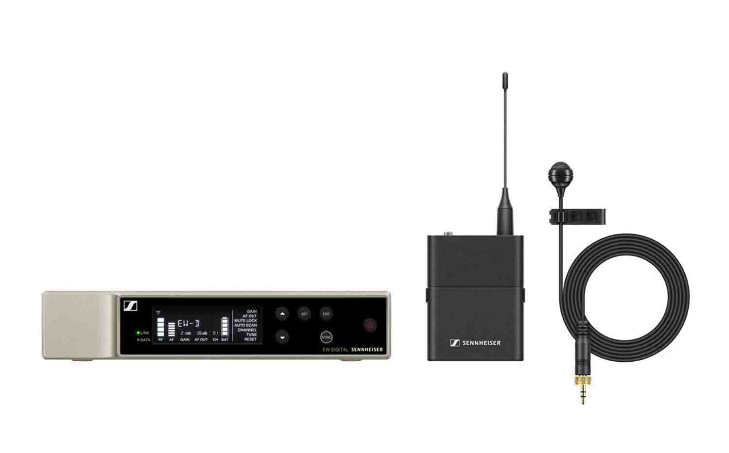 Sennheiser EW-D ME4 SET (R1-6) Digital Wireless Cardioid Lavalier Microphone System - 520 to 576 MHz - Hollywood DJ