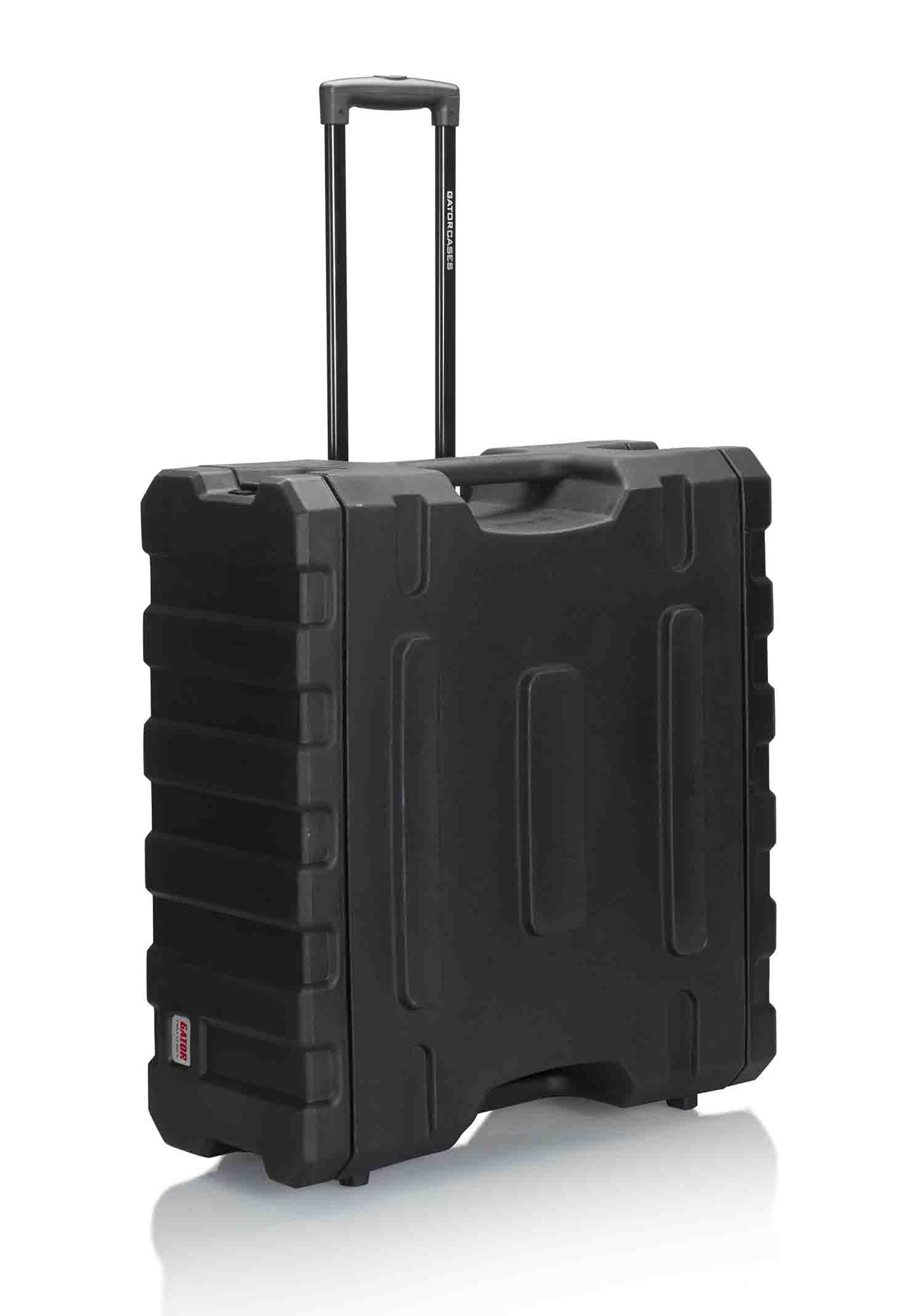 Gator Cases G-PROR-4U-19, 4U Deep Molded Audio Rack Case with Wheels - 19 Inch - Hollywood DJ