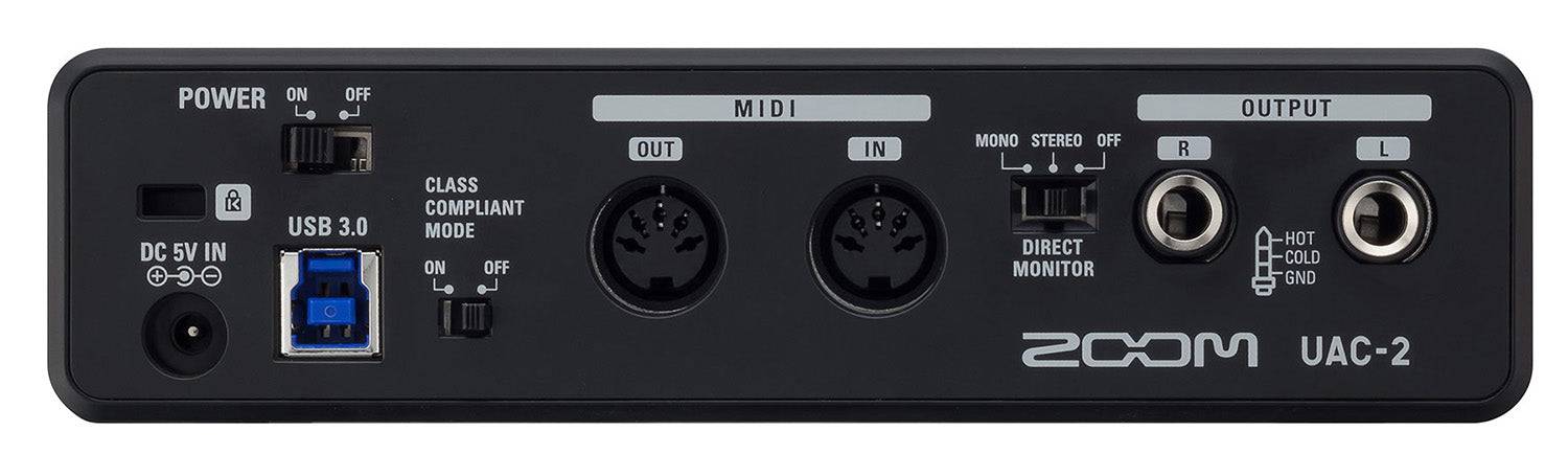 Zoom UAC-2 Super Speed Audio Interface With 2 Combo Balanced XLR/TRS - Hollywood DJ
