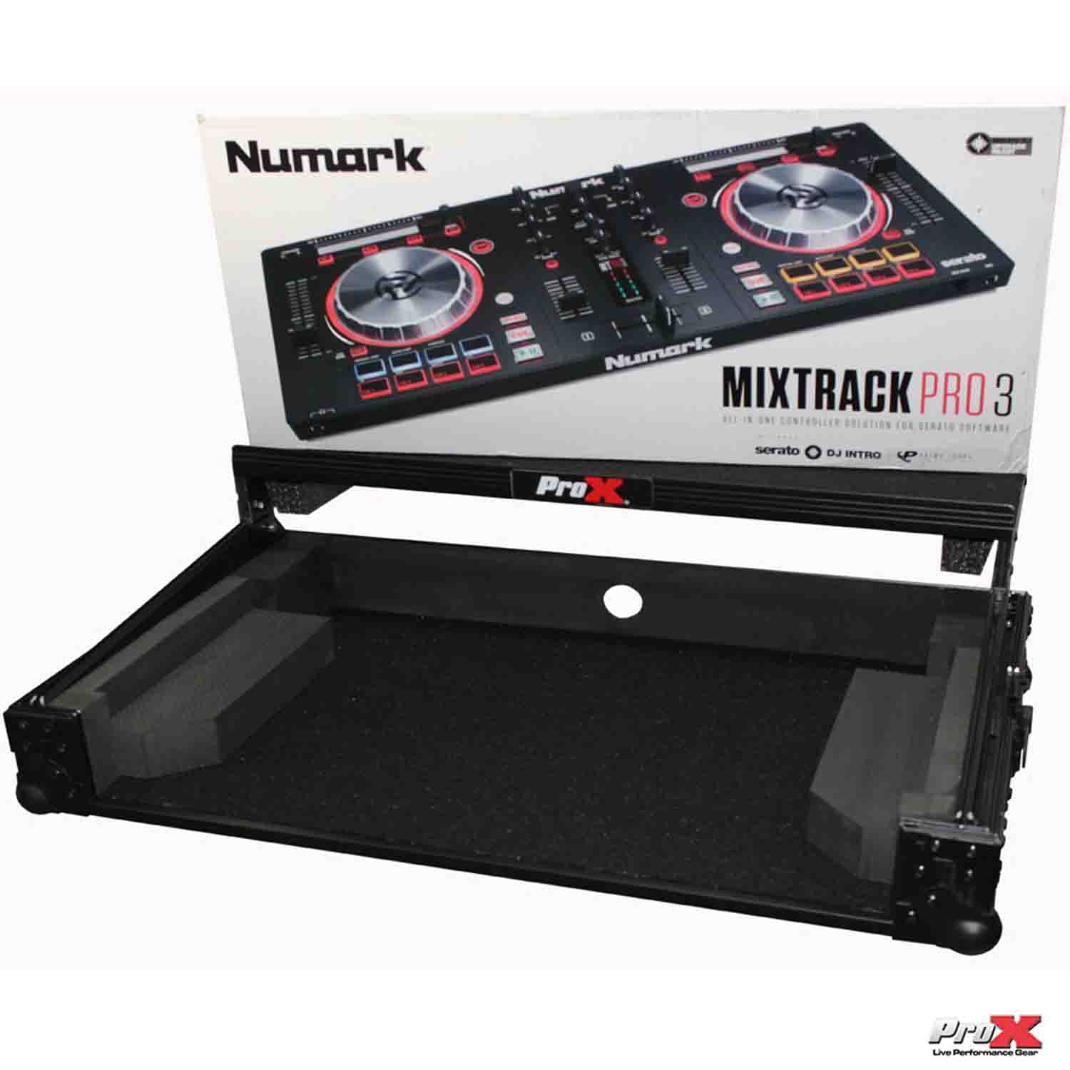 ProX X-MXTPRO3LTBL DJ Flight Case For Numark MixTrack 3, Pro 3 and Platinum DJ Controller by ProX Cases