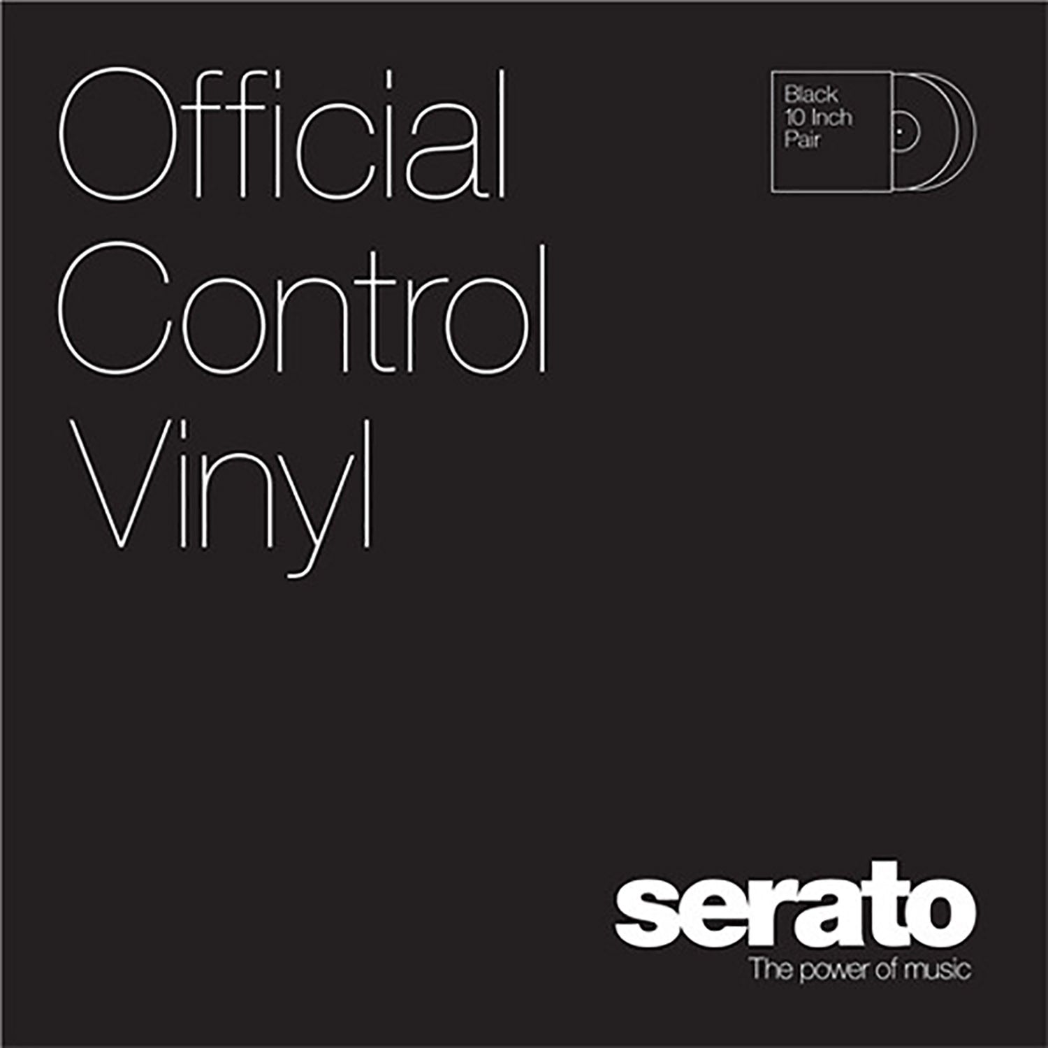 Serato Official Control Vinyl 7" Black (Pair) - Hollywood DJ