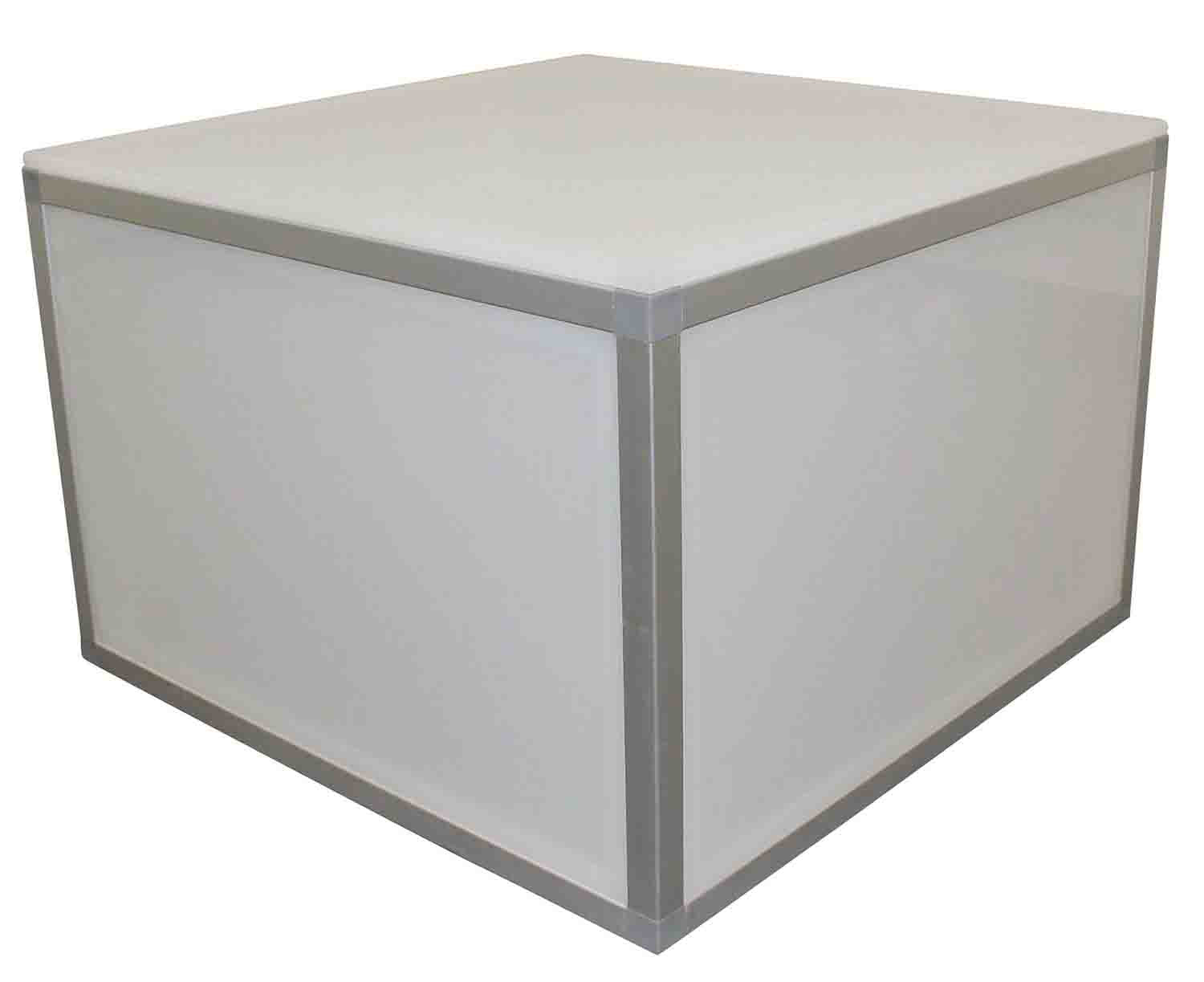 ProX XSA-2X2-16 LUMOStage 16-Inch High Acrylic Platform Riser Section with Clamps And 2 Side Acrylic Covers - Hollywood DJ