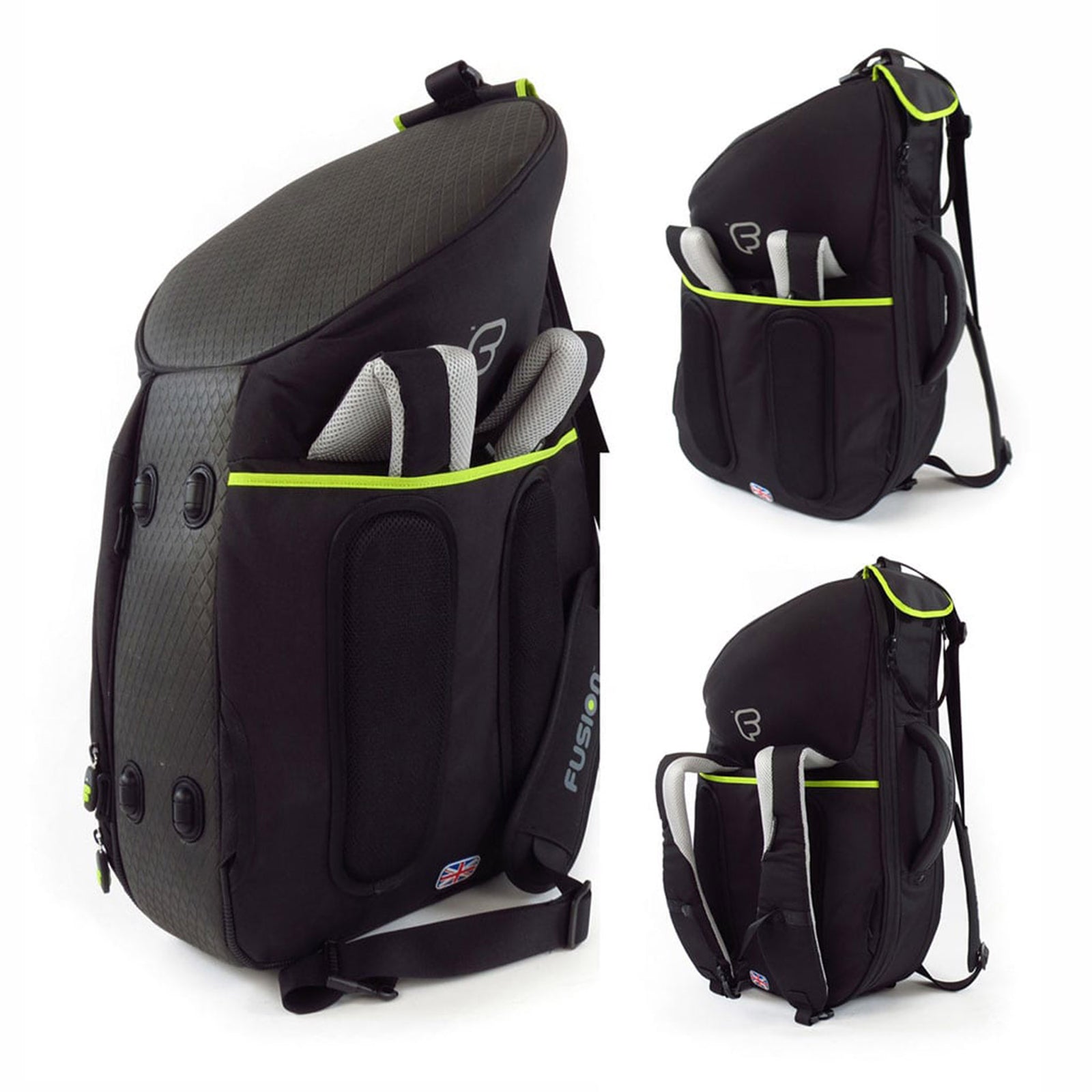 Fusion FB-UB-08-BK, Urban French Horn Fixed Bell Gig Bag (Black) - Hollywood DJ