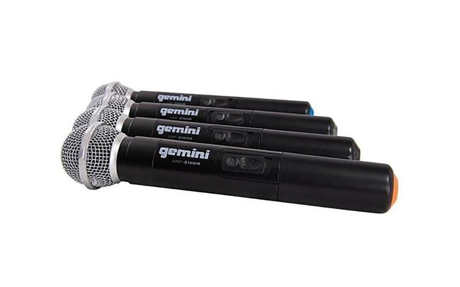 Gemini Sound UHF-04M, 4-Channel Wireless Handheld Microphone System - Hollywood DJ