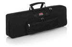 Gator Cases GKB-61 SLIM Gig Bag for Most Slim Model 61 Note Keyboards - Hollywood DJ