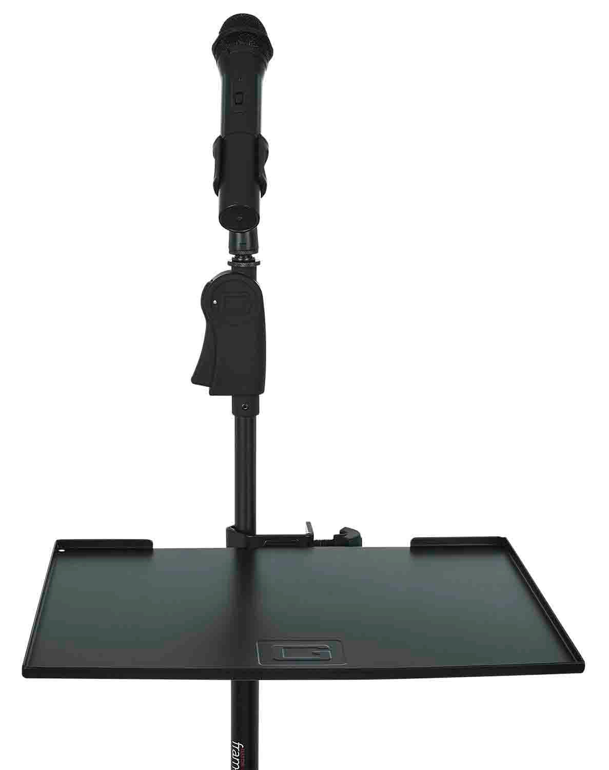 Gator GFW-SHELF1115 Microphone Stand with Accessory Shelf - Hollywood DJ
