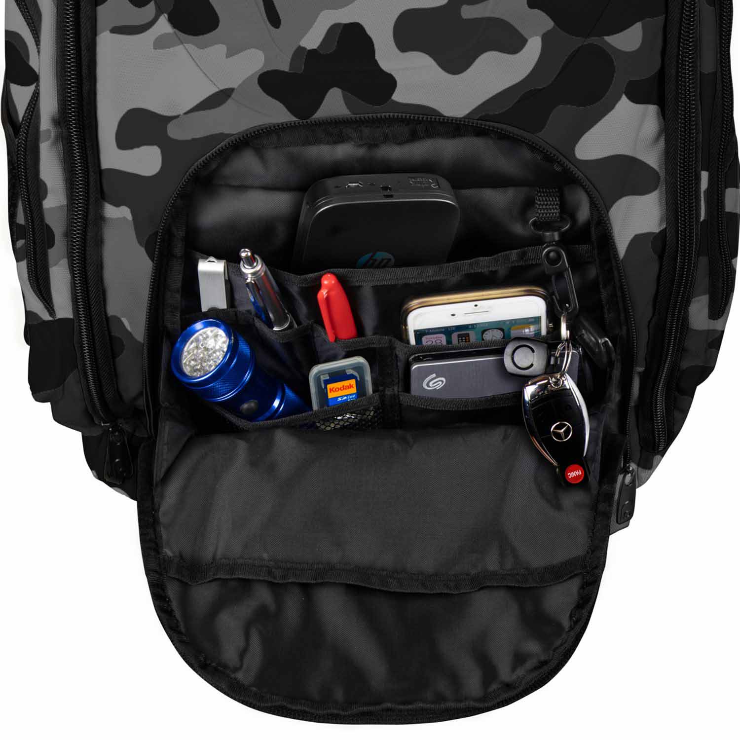 Odyssey BPBACKTRAKXLGYC Backtrak XL DJ Backpack Gray Camouflage - Hollywood DJ