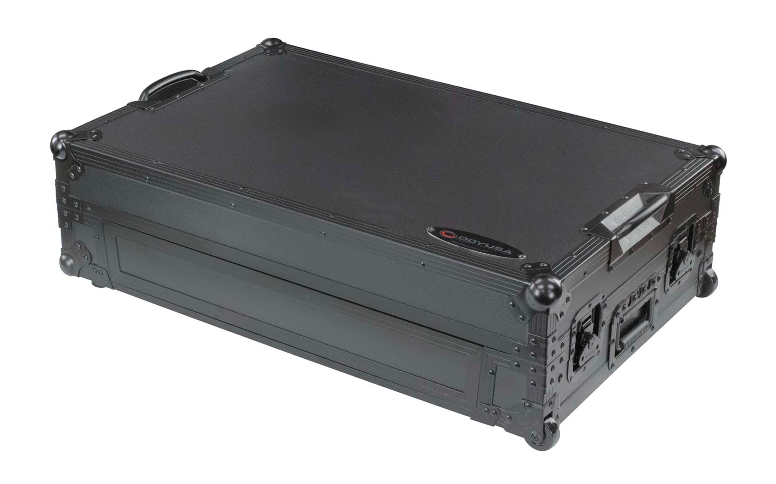 Odyssey FZGSDDJREV5CWBL, 1U Flight Case for DDJ-REV5 Controller with Glide Style Laptop Platform and Corner Wheels - Black Label - Hollywood DJ