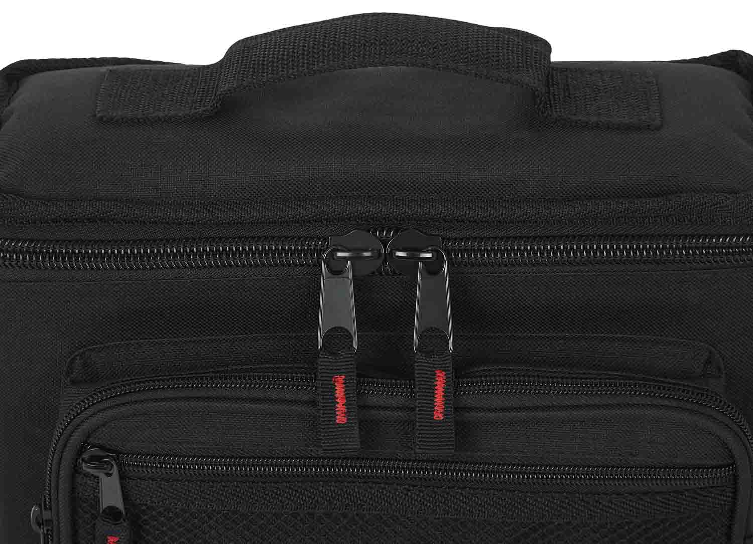 Gator Cases GM-4 DJ Bag for 4 Microphones with Exterior Pockets for Cables - Hollywood DJ