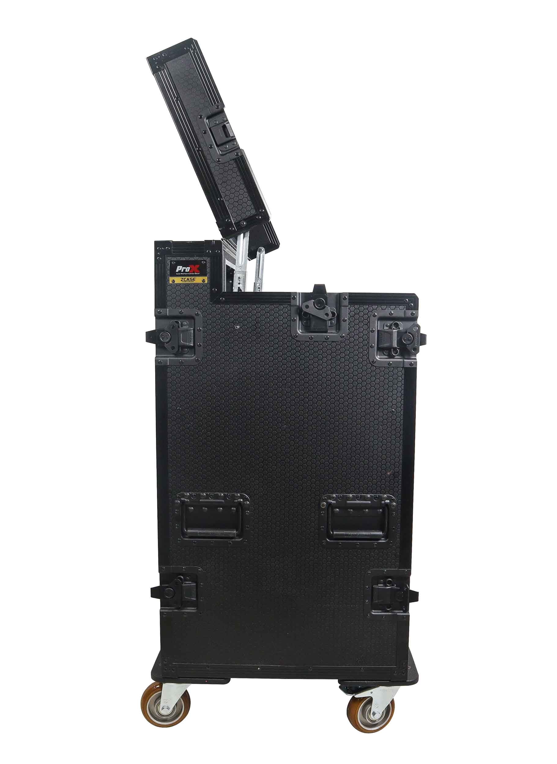 ProX XZF-AVPRO4U12UBLK, Mobile AV Broadcasting Streaming Recording Studio Workstation Case - Black by ProX Cases