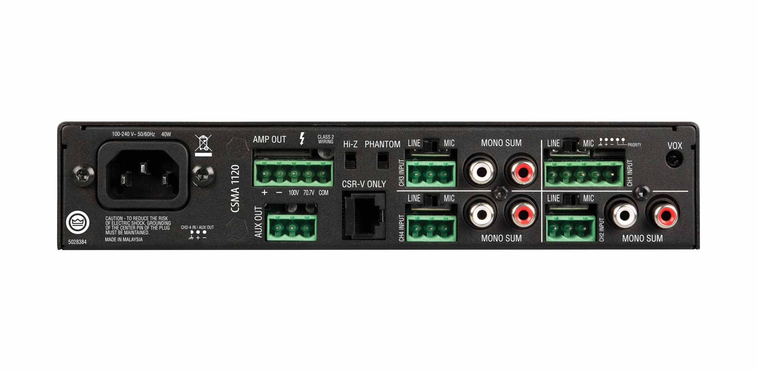 JBL NCSMA1120-U-US, Commercial Series Mixer/Amplifier - Hollywood DJ
