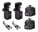 Chauvet DJ Intimidator Scan 110 Lightweight LED Moving Beam Scanners with Gear Bags Package - Hollywood DJ
