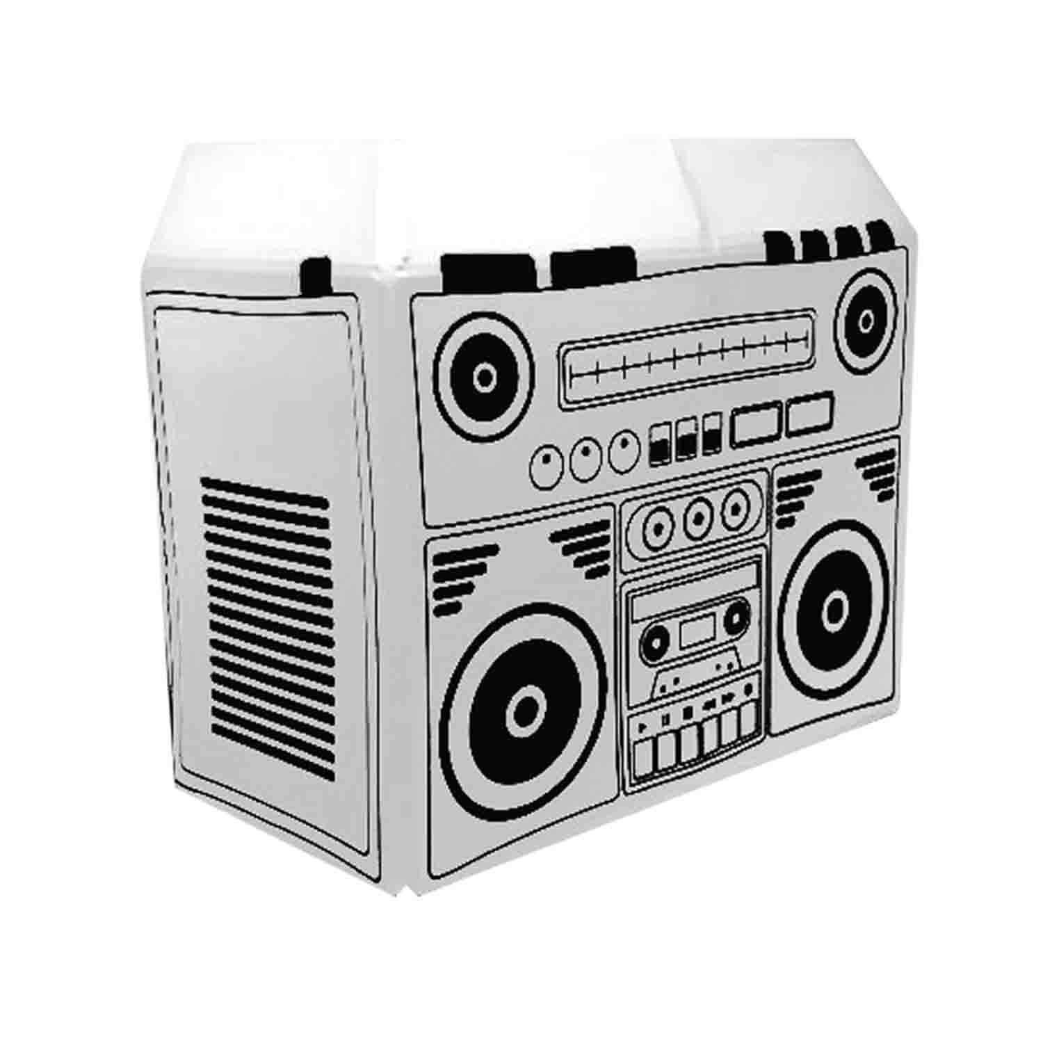 ProX XF-MESA SWBBOX Boombox Decorative Scrim for ProX XF-MESA MK2 Facade - Hollywood DJ