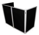 ProX XF-4X3048W MK2 Four Panel Collapse and Go DJ Facade With White Frame and Carry Bag - Black and White Scrims - Hollywood DJ