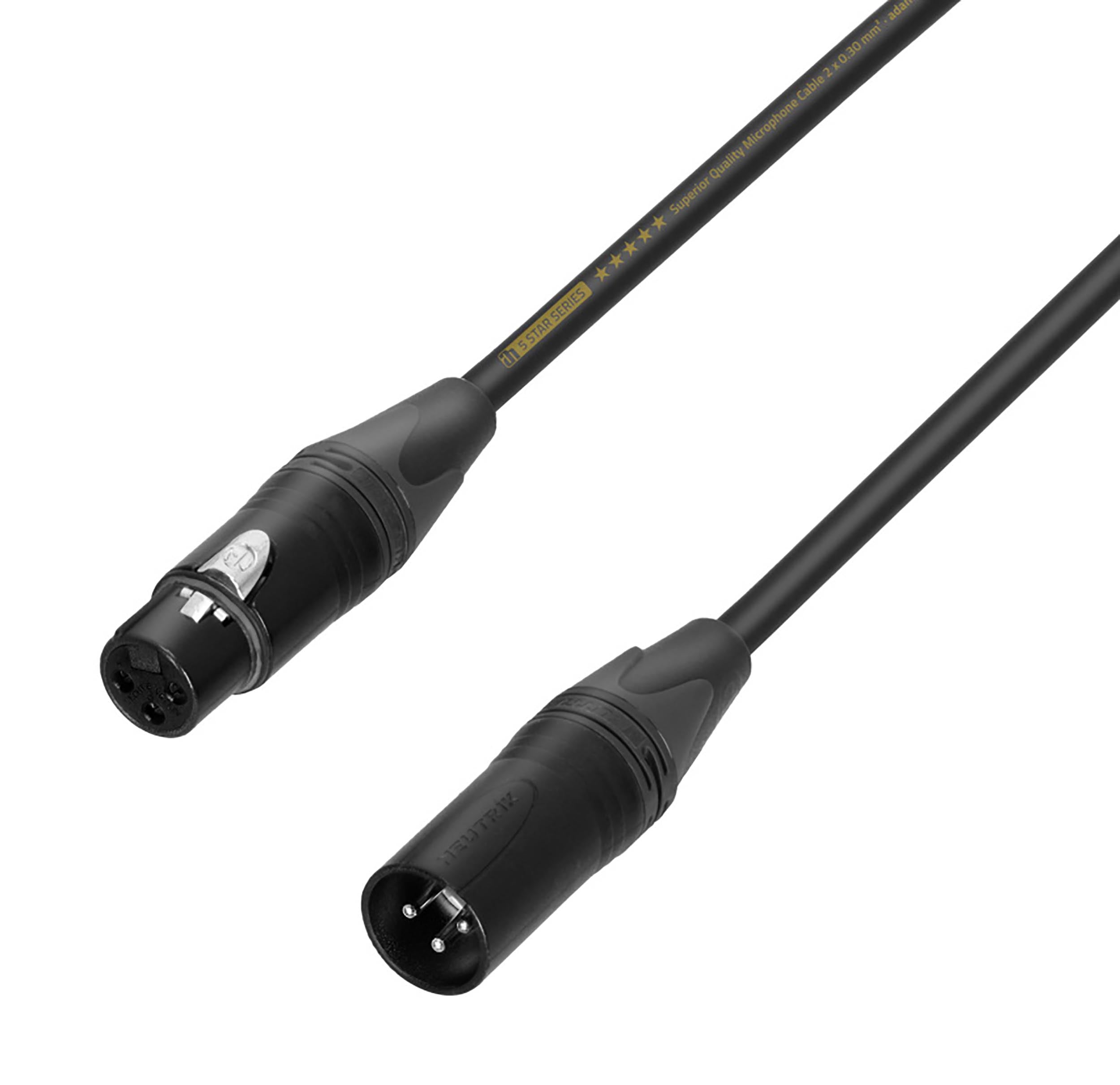 Adam Hall Cables 5 STAR MMF 0500, Microphone Cable Neutrik XLR Female to XLR Male - 5 M by Adam Hall