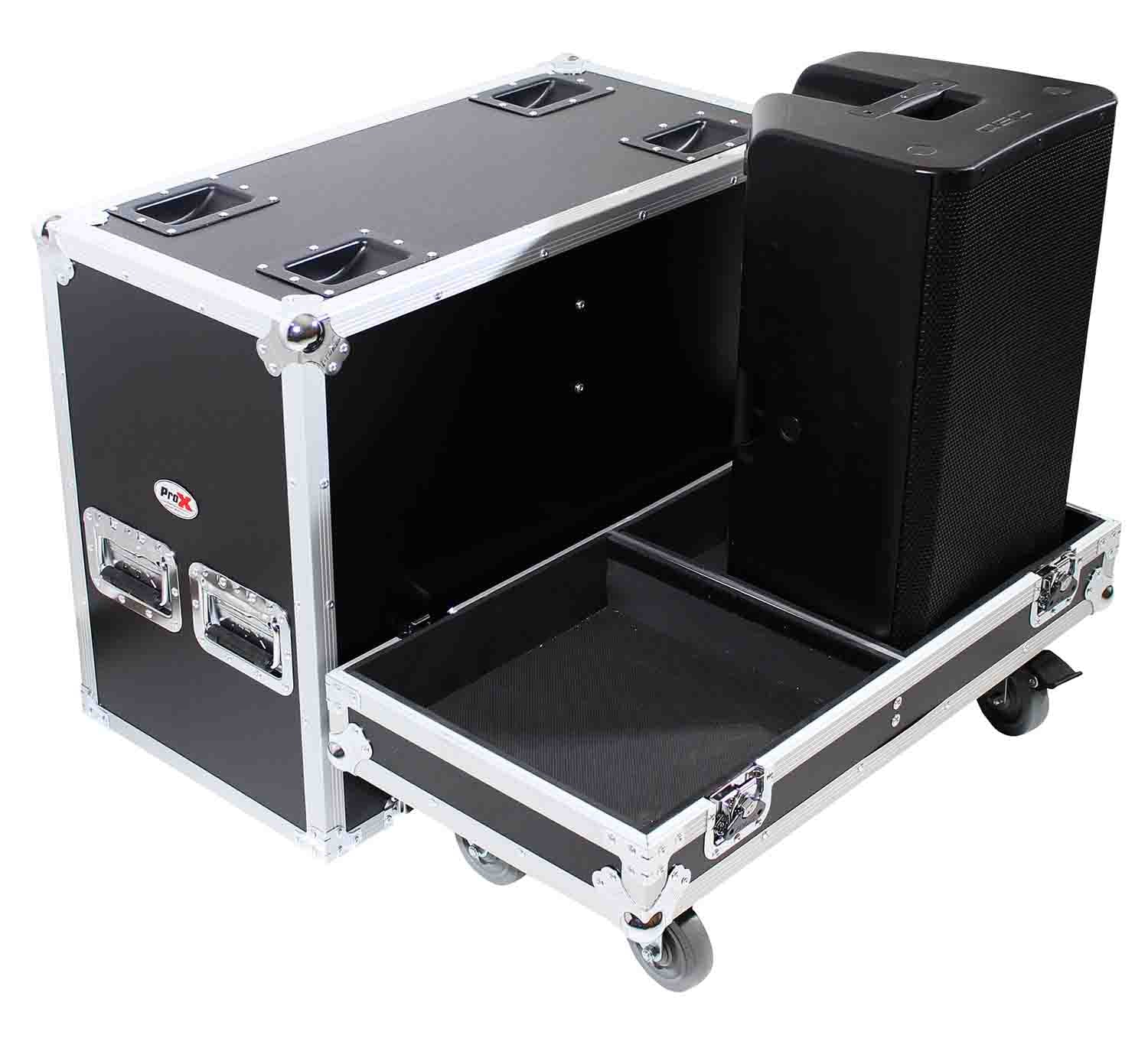 ProX X-QSCK12, ATA Style Flight Case for 2x QSC K12 or K12.2 Speakers - Hollywood DJ
