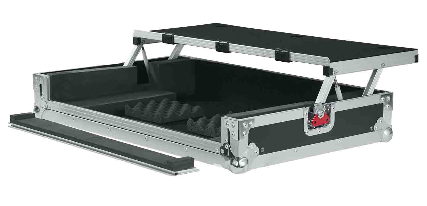 Gator Cases G-TOURDSPUNICNTLA Road Case for Large Sized DJ Controllers with Sliding Laptop Platform - Hollywood DJ