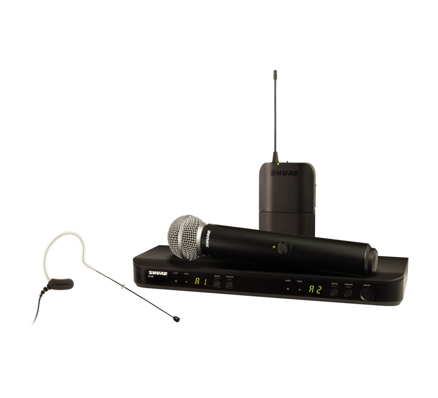 Shure BLX1288/MX153 Wireless Combo System with SM58 Handheld and MX153 Earset - Hollywood DJ