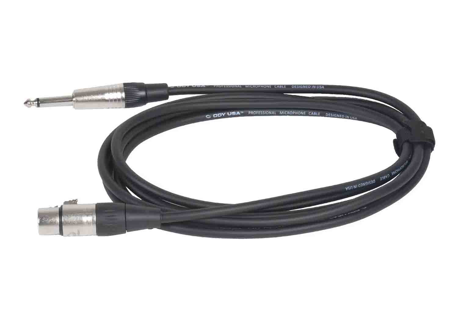 Odyssey XLR Female to Mono 1/4″ Male Unbalanced Microphone Cable by Odyssey