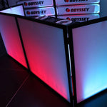 Odyssey SWF9646B, 96 X 46 Inches White Pro DJ Facade With Black Frame - Hollywood DJ