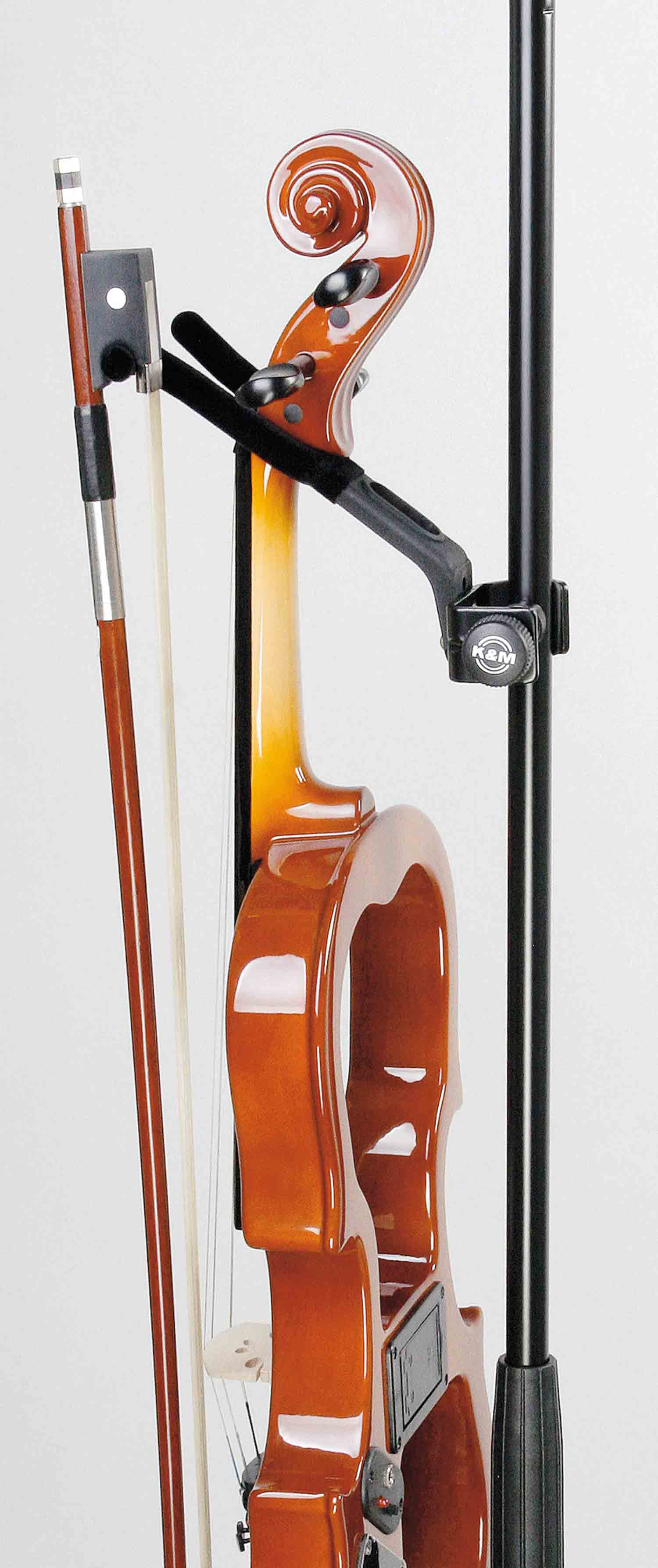 K&M 15580 Violin Holder - Black - Hollywood DJ
