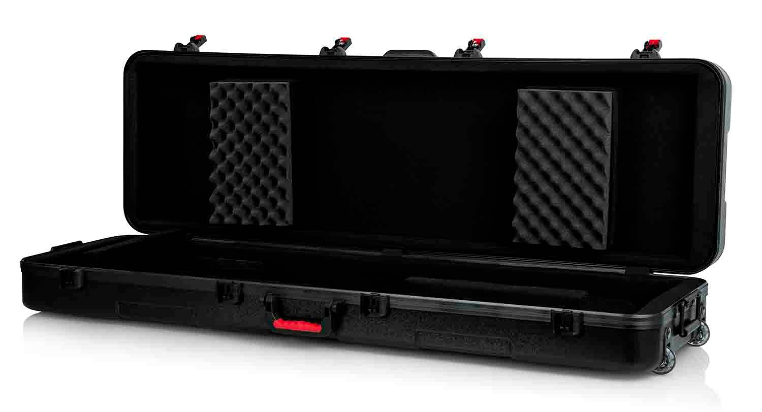 Gator Cases GTSA-KEY88SL Keyboard Case for Slim 88-note Keyboards with Wheels - Hollywood DJ