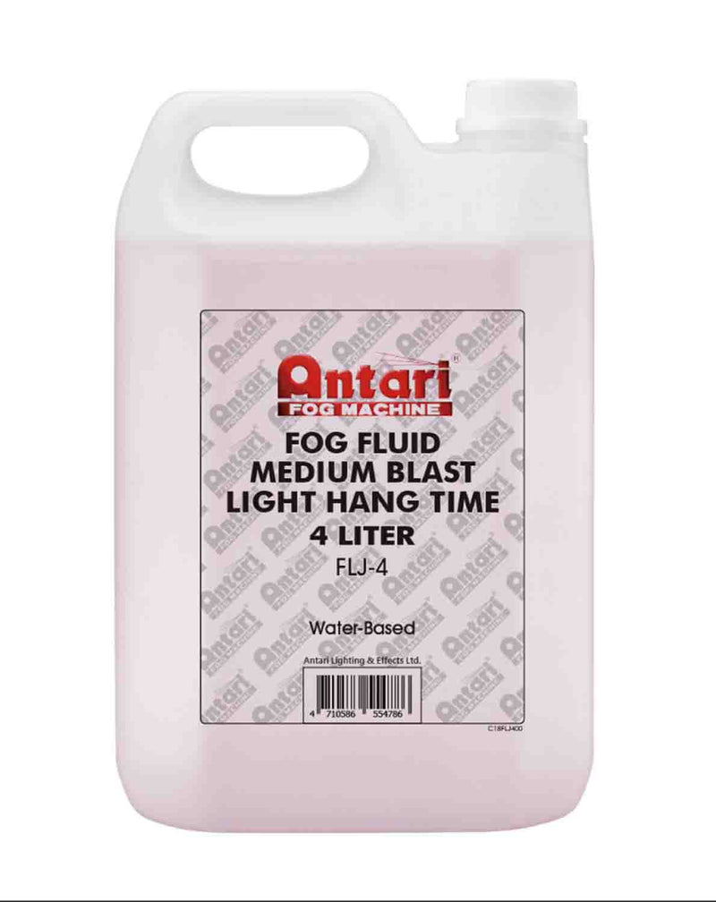 Antari FLJ-4 Light Hang Time Fog Fluid - 4L Bottle - Hollywood DJ
