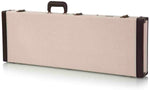 Gator Cases GW-JM ELEC Deluxe Wood Case for Standard Electric Guitars - Journeyman Burlap Exterior - Hollywood DJ