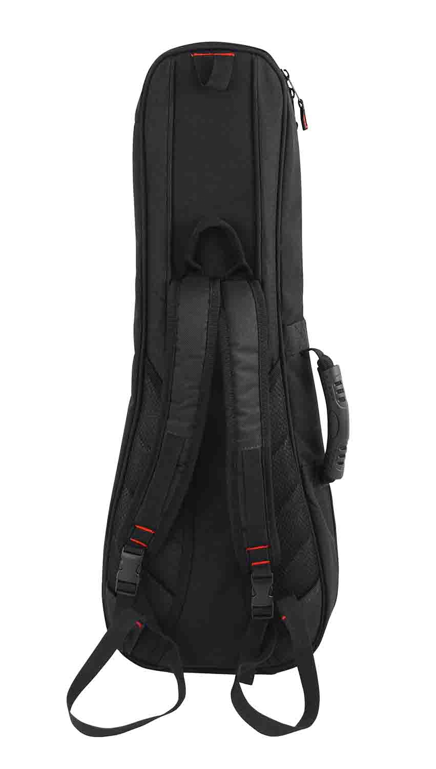 Gator Cases GB-4G-UKE CON 4G Style DJ Gig Bag for Concert Style Ukulele with Adjustable Backpack Straps - Hollywood DJ