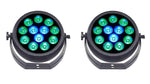 JMAZ Radiant Par QUAD12 Lighting Package - 2 Piece - Hollywood DJ