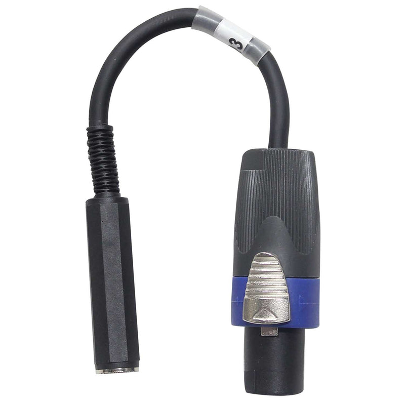 ProX XC-SQF 6" Speaker Twist Connector Male to 1/4" TS-F Female High Performance Speaker Cable - Hollywood DJ