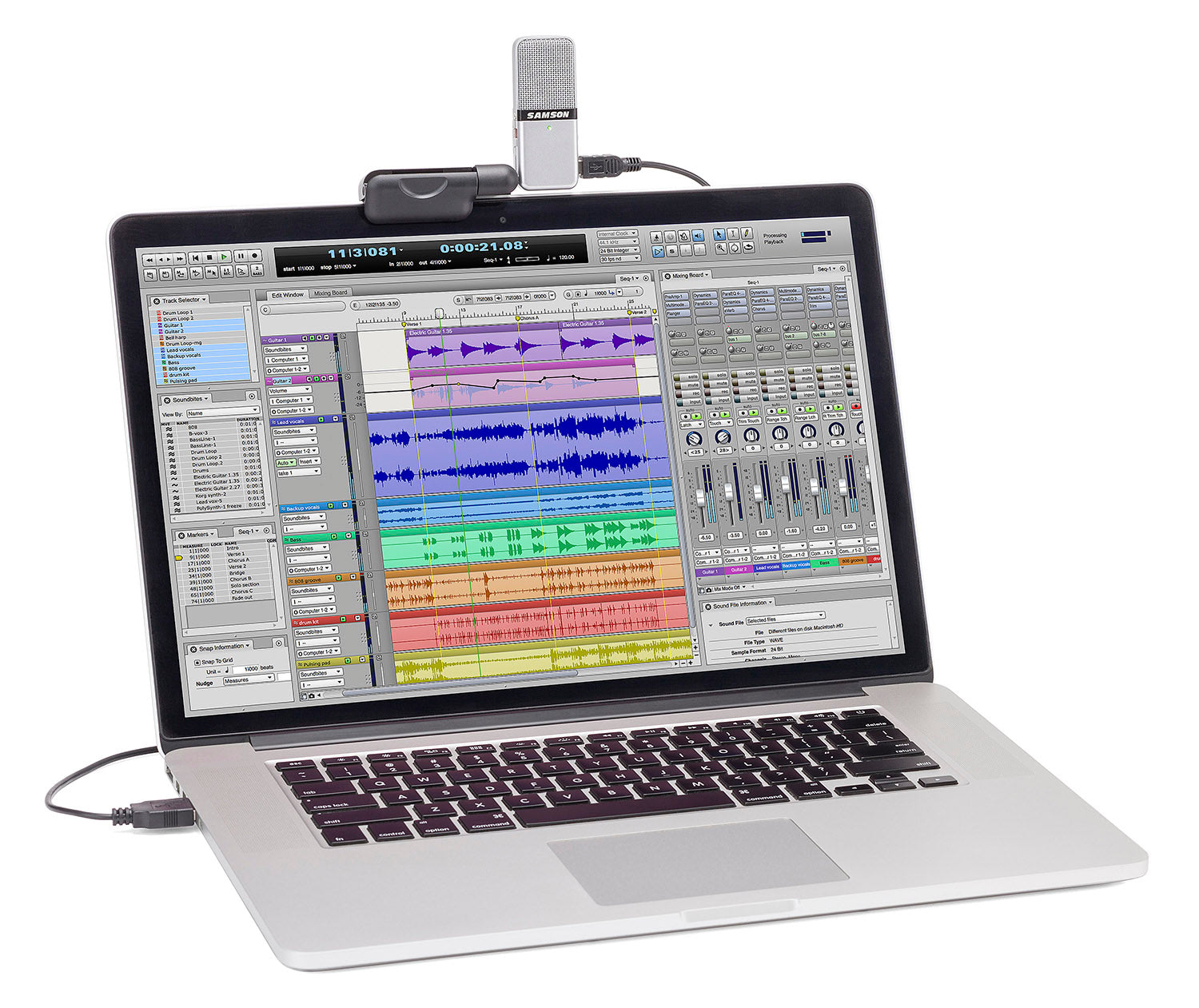Samson Go MIC Portable USB Condenser Microphone - Hollywood DJ