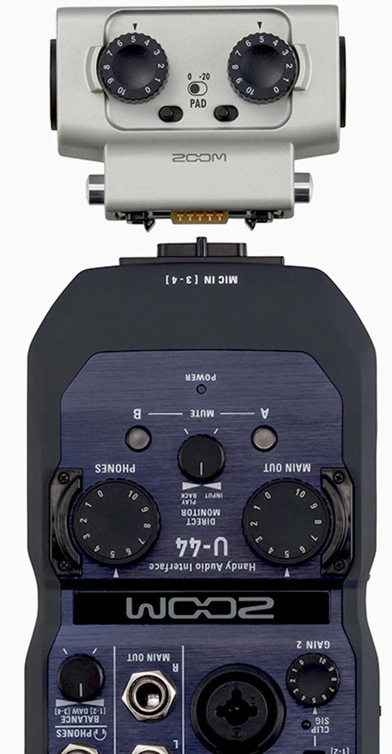 Zoom U-44 Handy Audio Interface High Quality Recording And Playback - Hollywood DJ