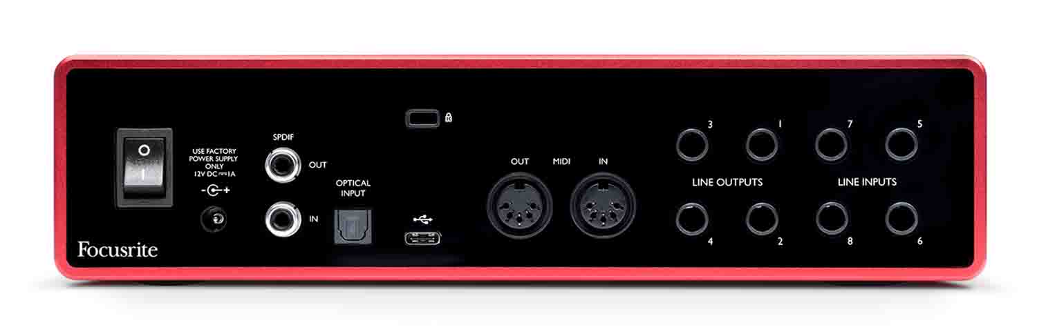 Focusrite SCARLETT-18I8-3G 18x8 USB Audio/MIDI Interface - Hollywood DJ