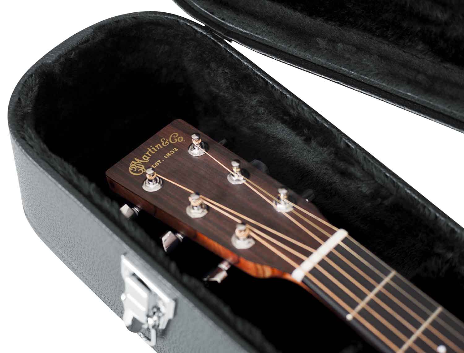 Gator Cases GWE-000AC Hard-Shell Wood Case for Martin 000 Acoustic Guitars - Hollywood DJ