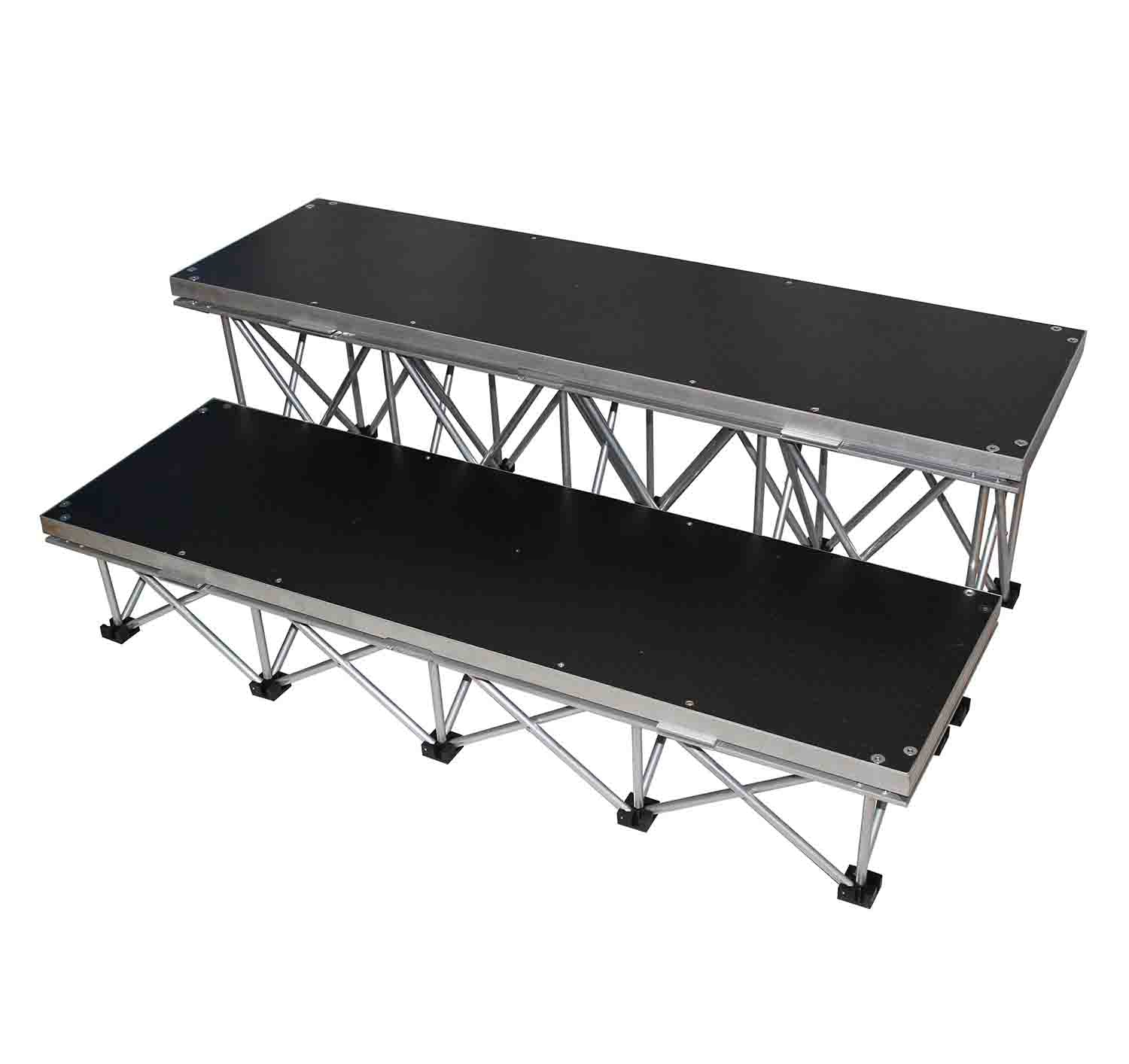 ProX XSF-2ST16 StageX 16 Inch Two Step Package for 24 Inch Portable Stage - Hollywood DJ
