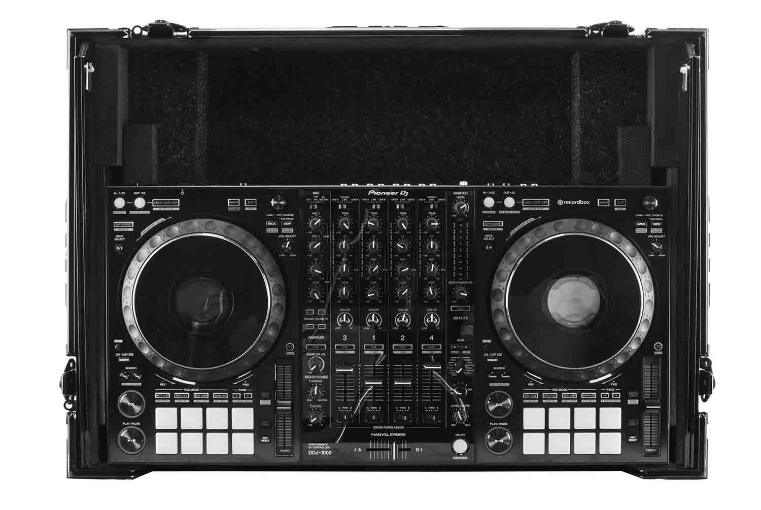 Open Box: Odyssey FZGSDDJ1000WBL Glide Style DJ Case for Pioneer DDJ-1000 / DDJ-1000SRT DJ Controller - Black - Hollywood DJ