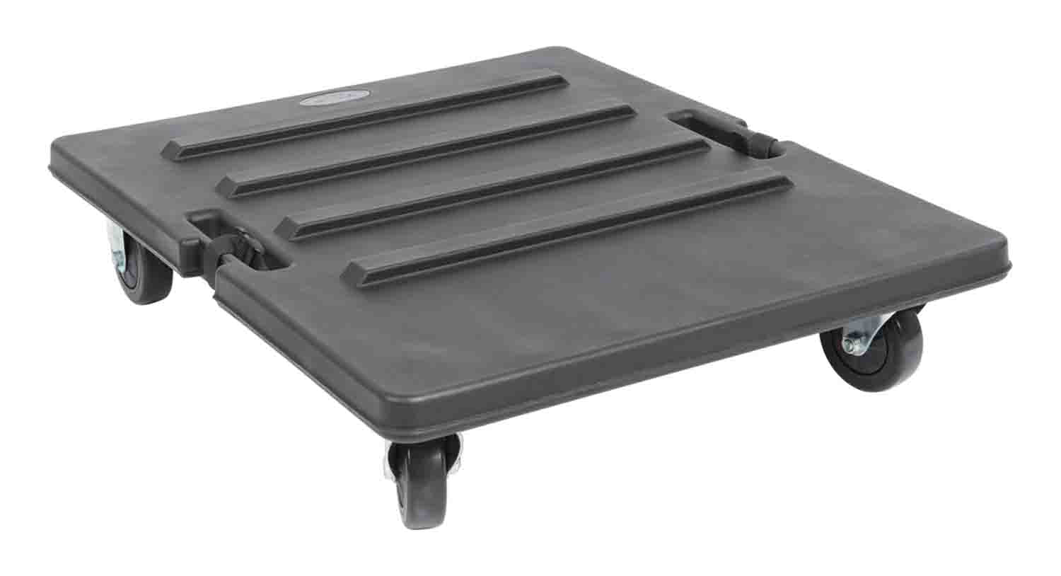SKB Cases 3RR-RCB Roto Molded Caster Board with 4-Locking Wheels for 3RR and 3RS Shock Rack Cases - Hollywood DJ