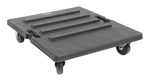 SKB Cases 3RR-RCB Roto Molded Caster Board with 4-Locking Wheels for 3RR and 3RS Shock Rack Cases - Hollywood DJ