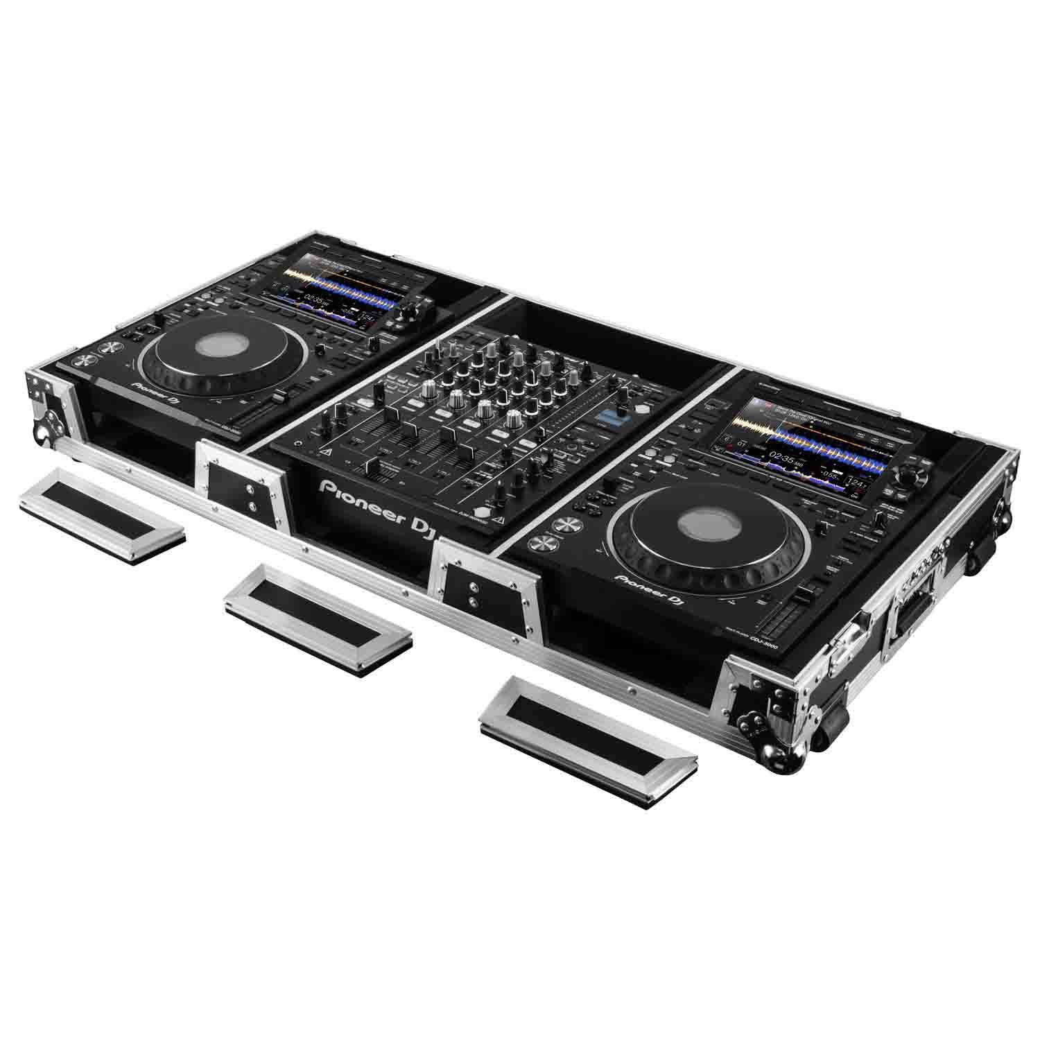 Odyssey FZ12CDJWXD2 Extra Deep DJ Coffin Case for 12″ Format DJ Mixer and Two Media Players - Hollywood DJ
