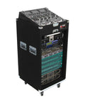 Odyssey CXP1118W, 11U Top 18U Bottom CXP Carpeted Combo Rack with Wheels - Hollywood DJ