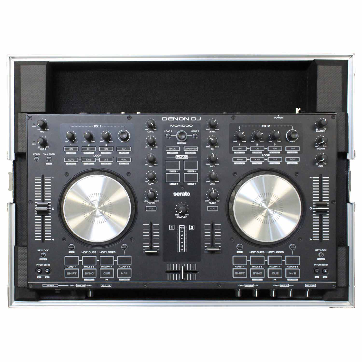 Odyssey FRDNMC4000, Low Profile Case For Denon DN-MC4000 DJ Controller - Hollywood DJ