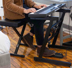 OnStage KT7800+ Deluxe X-Style Keyboard Bench - Hollywood DJ