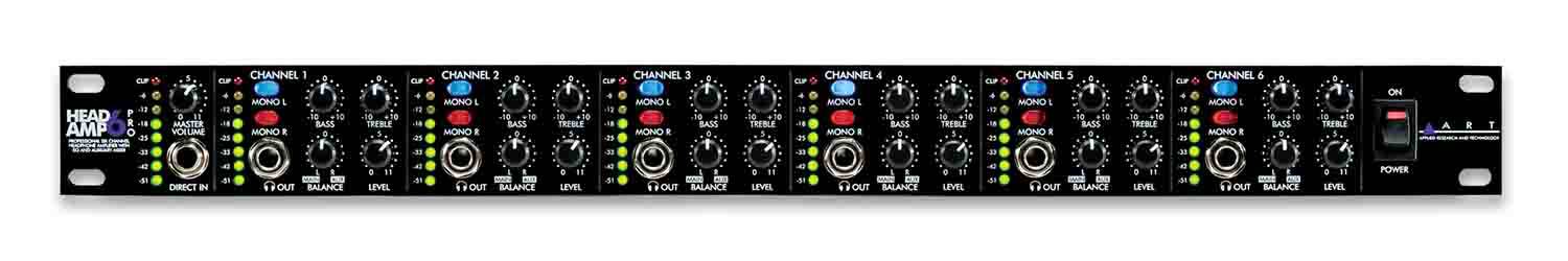 Art HeadAmp6Pro 6 Channel Pro Headphone Amplifier - Hollywood DJ
