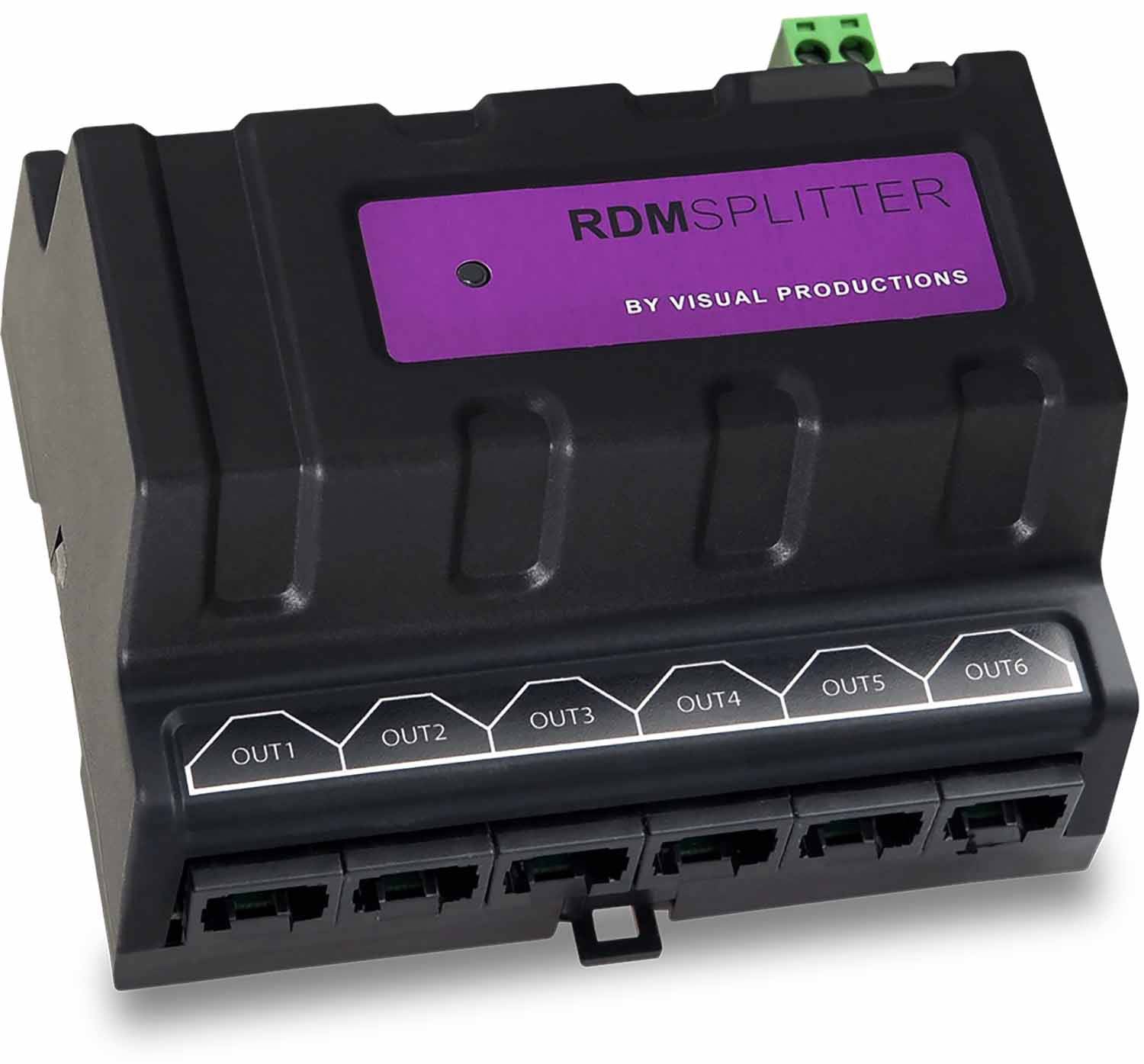 Visual Productions RDM Splitter DIN rail DMX+RDM Splitter and Booster - Hollywood DJ