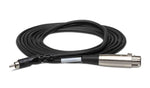 Hosa XRF-105, XLR3F to RCA Unbalanced Interconnect Cable - 5 Feet - Hollywood DJ